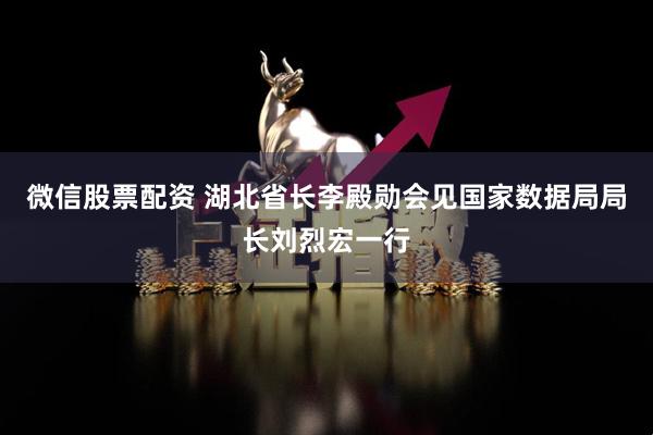 微信股票配资 湖北省长李殿勋会见国家数据局局长刘烈宏一行